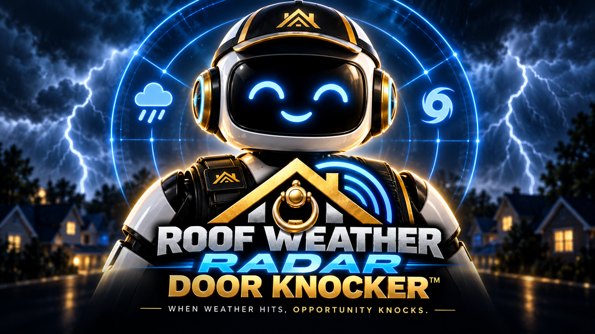 Roof Weather Radar Door Knocker bot