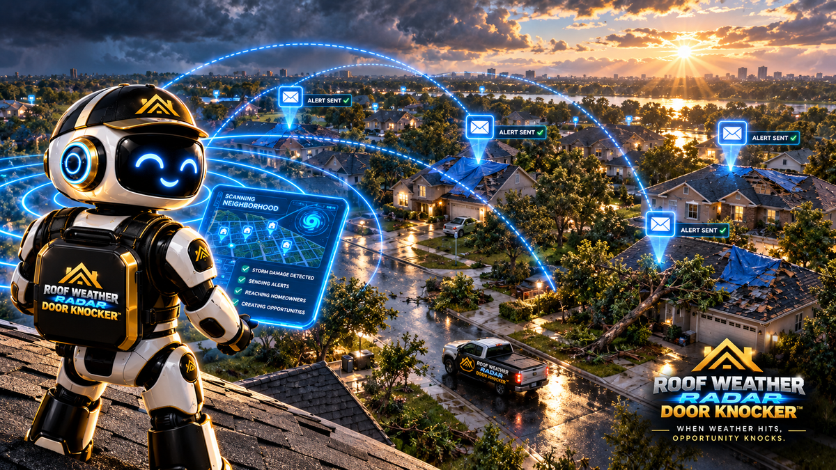 Roof Weather Radar neighborhood storm intelligence view