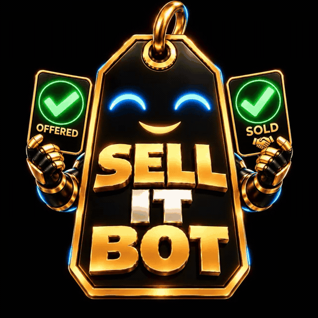 Approved SELL IT BOT five-second gentle motion loop