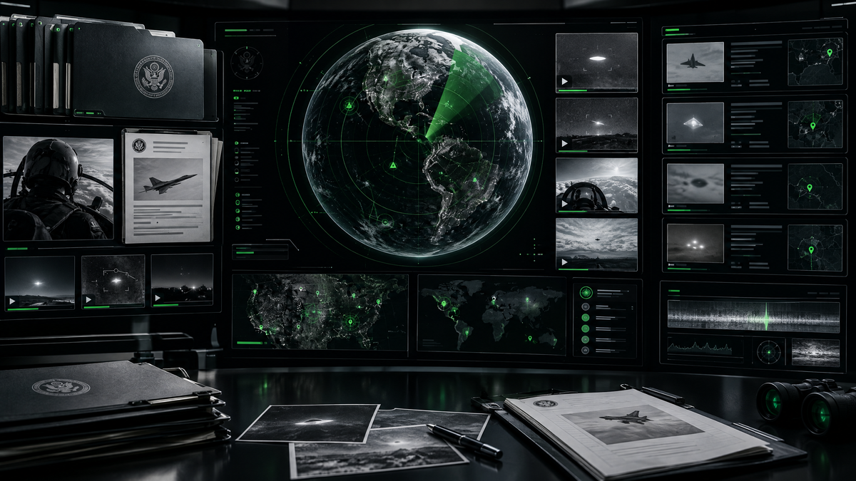 UFO Radar watch interface